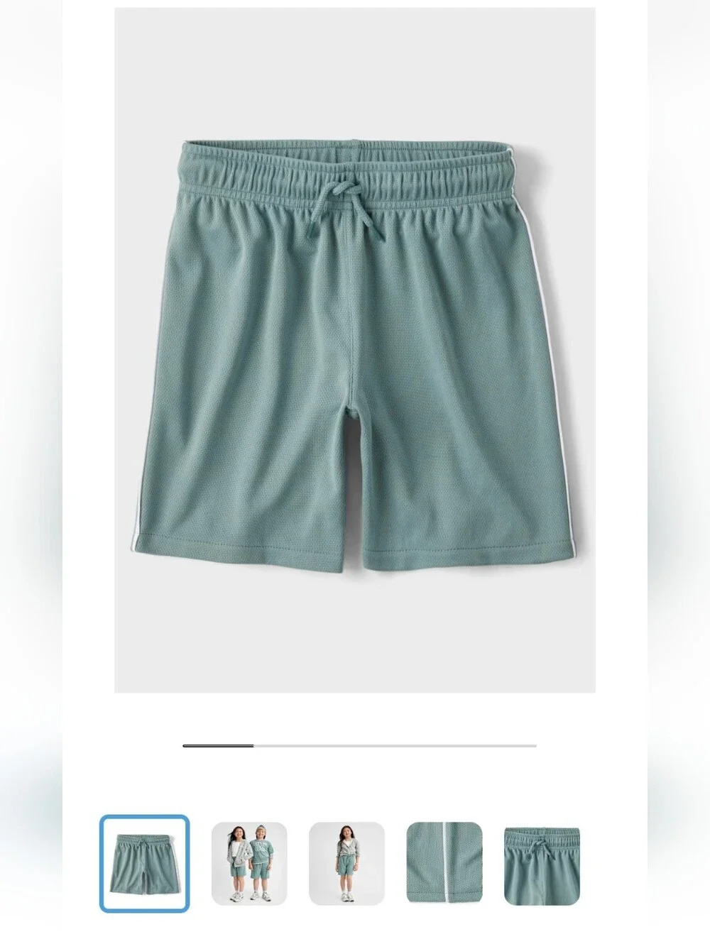 NWT Children's Place boys size 7/8 sage shorts